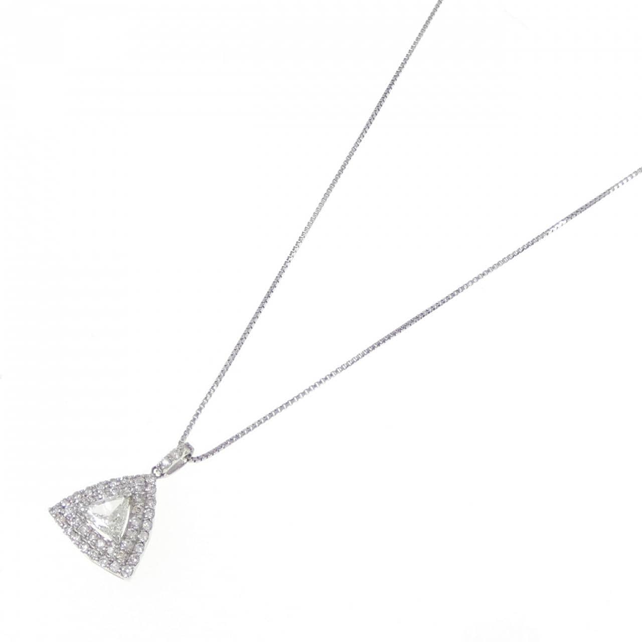 【新品】PT900/PT850 ダイヤモンド ネックレス 0.35CT