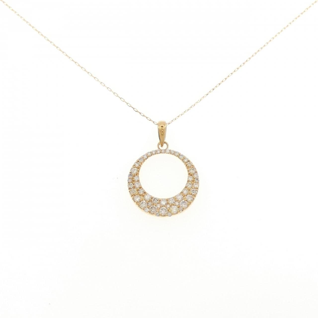 【新品】K18YG ダイヤモンド ネックレス 0.50CT