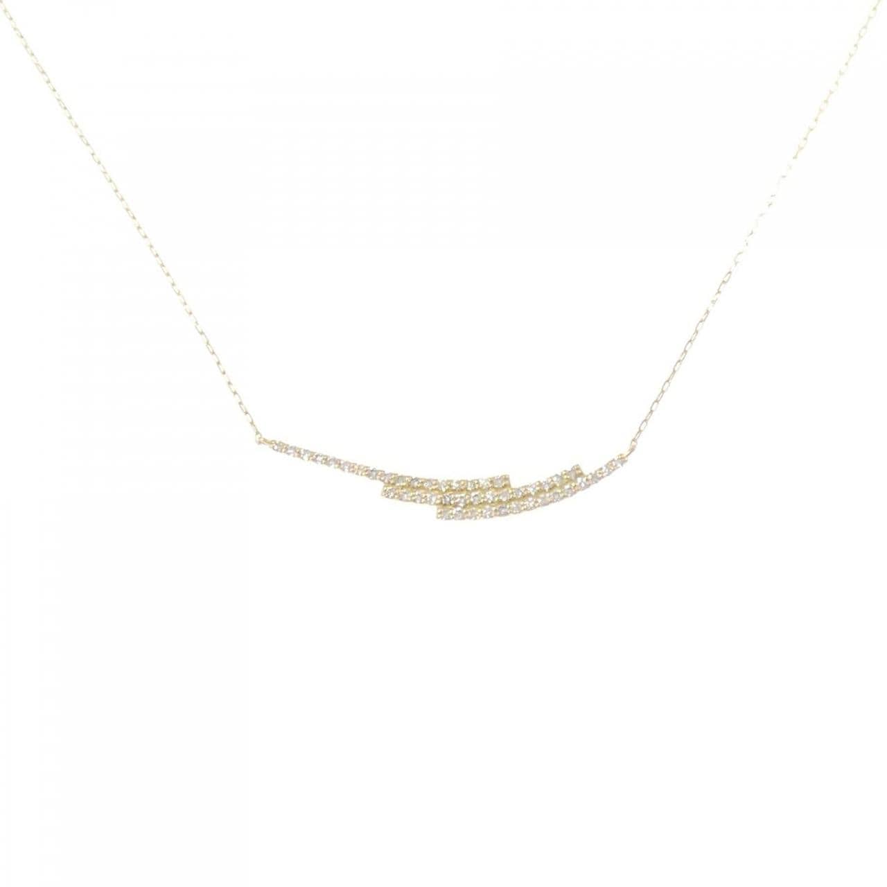 【新品】K18YG ダイヤモンド ネックレス 0.22CT
