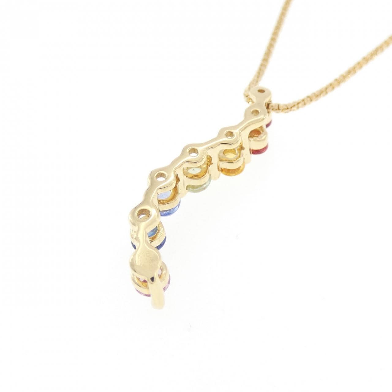 K18YG サファイヤ ネックレス 0.46CT