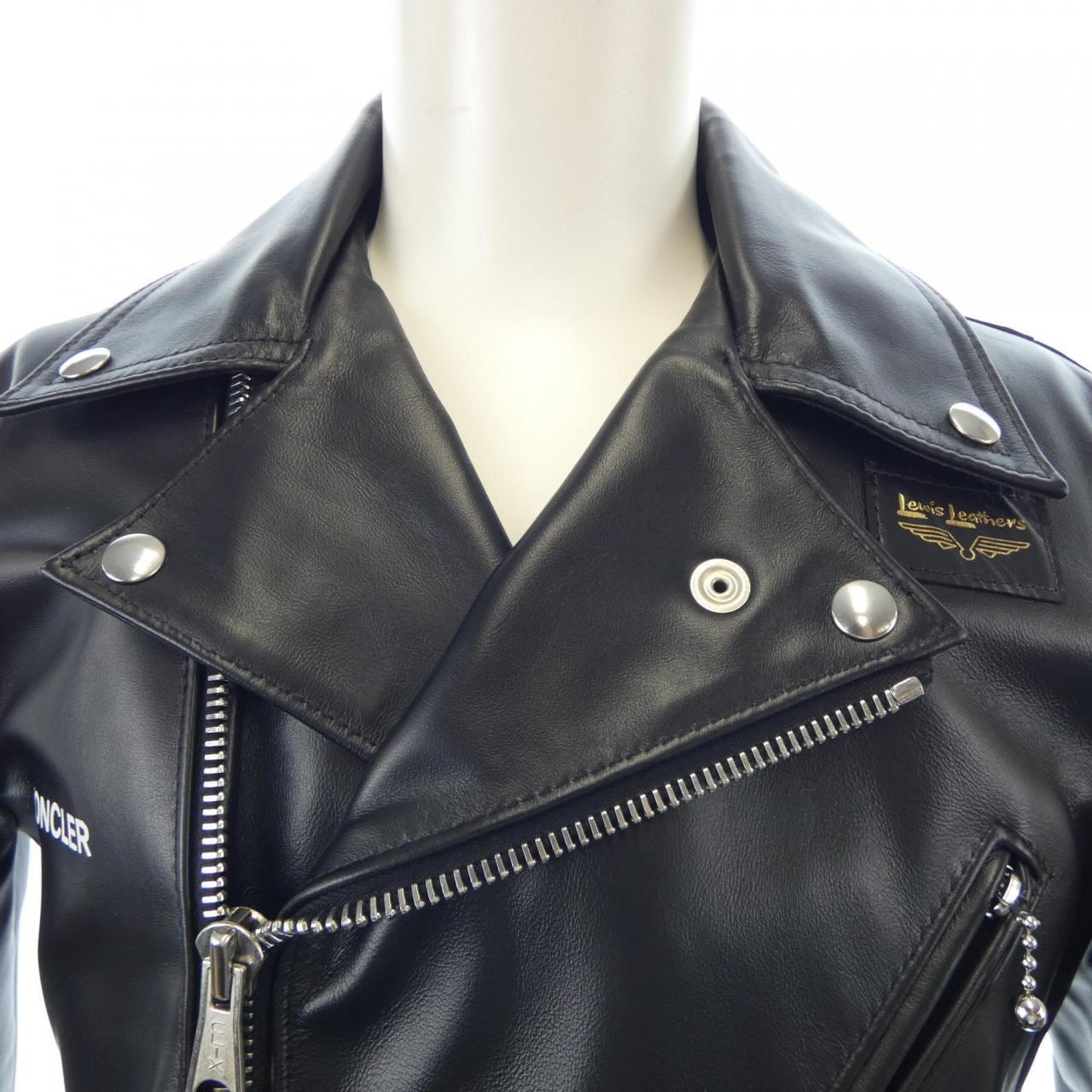 モンクレール ジーニアス MONCLER GENIUS FRAGMENT DWAYNE CYCLONE レザーライダースジャケット