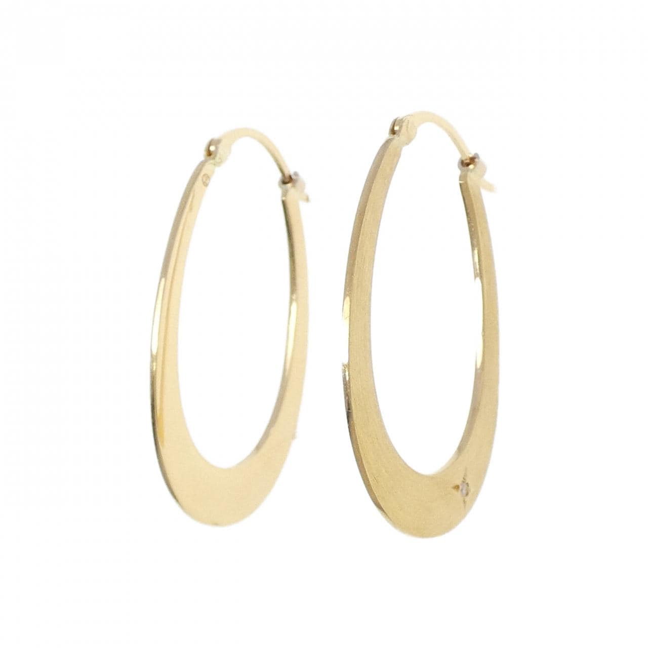 750YG ダイヤモンド ピアス