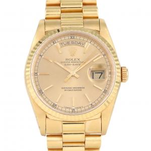 【ノーメンテナンス還元価格】ロレックス デイデイト 18238 YG 自動巻 R番