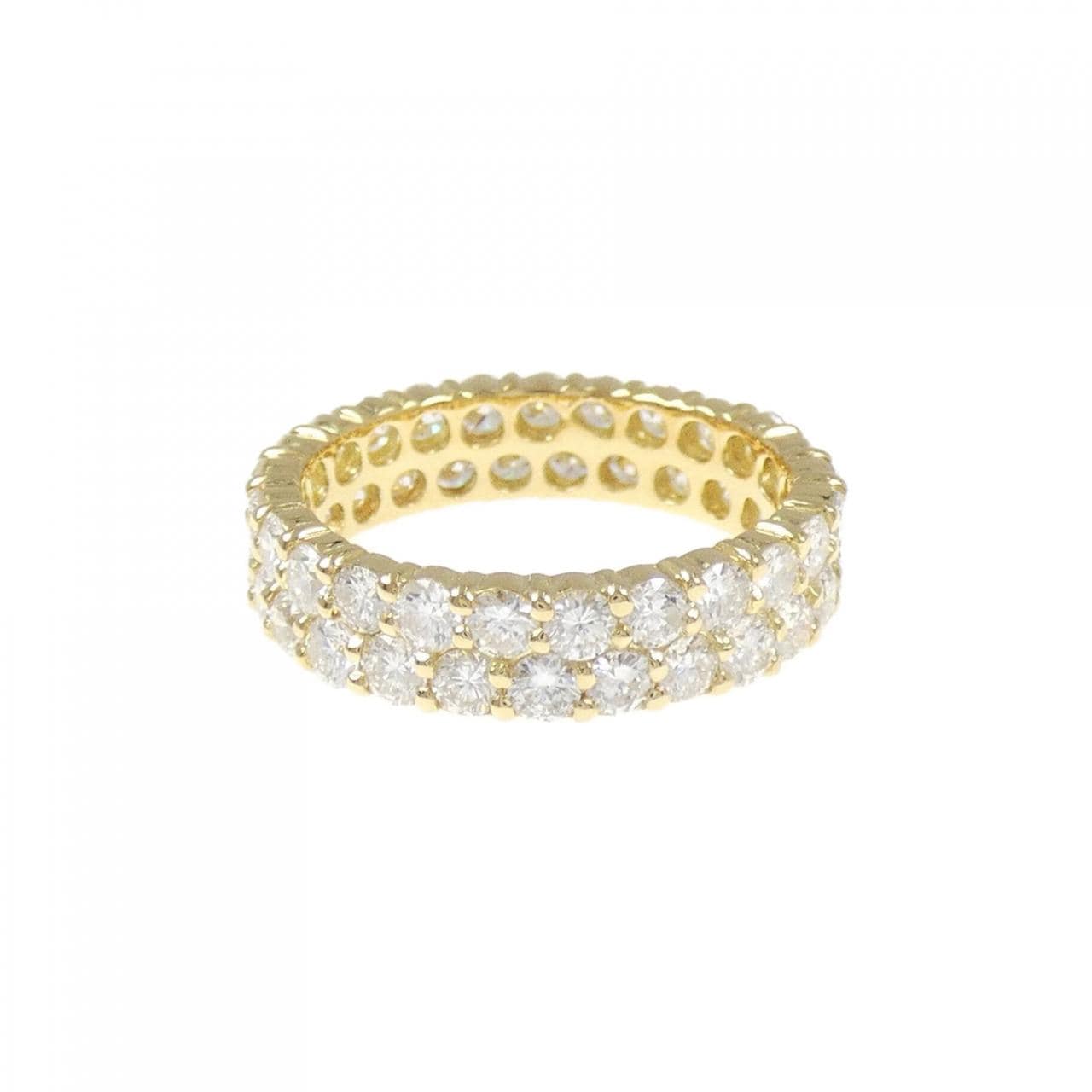 K18YG フルエタニティ ダイヤモンド リング 2.31CT