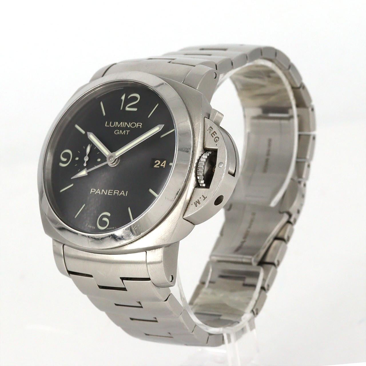 【ノーメンテナンス還元価格】パネライ ルミノール1950 3DAYS GMTパワーリザーブ PAM00329 SS 自動巻