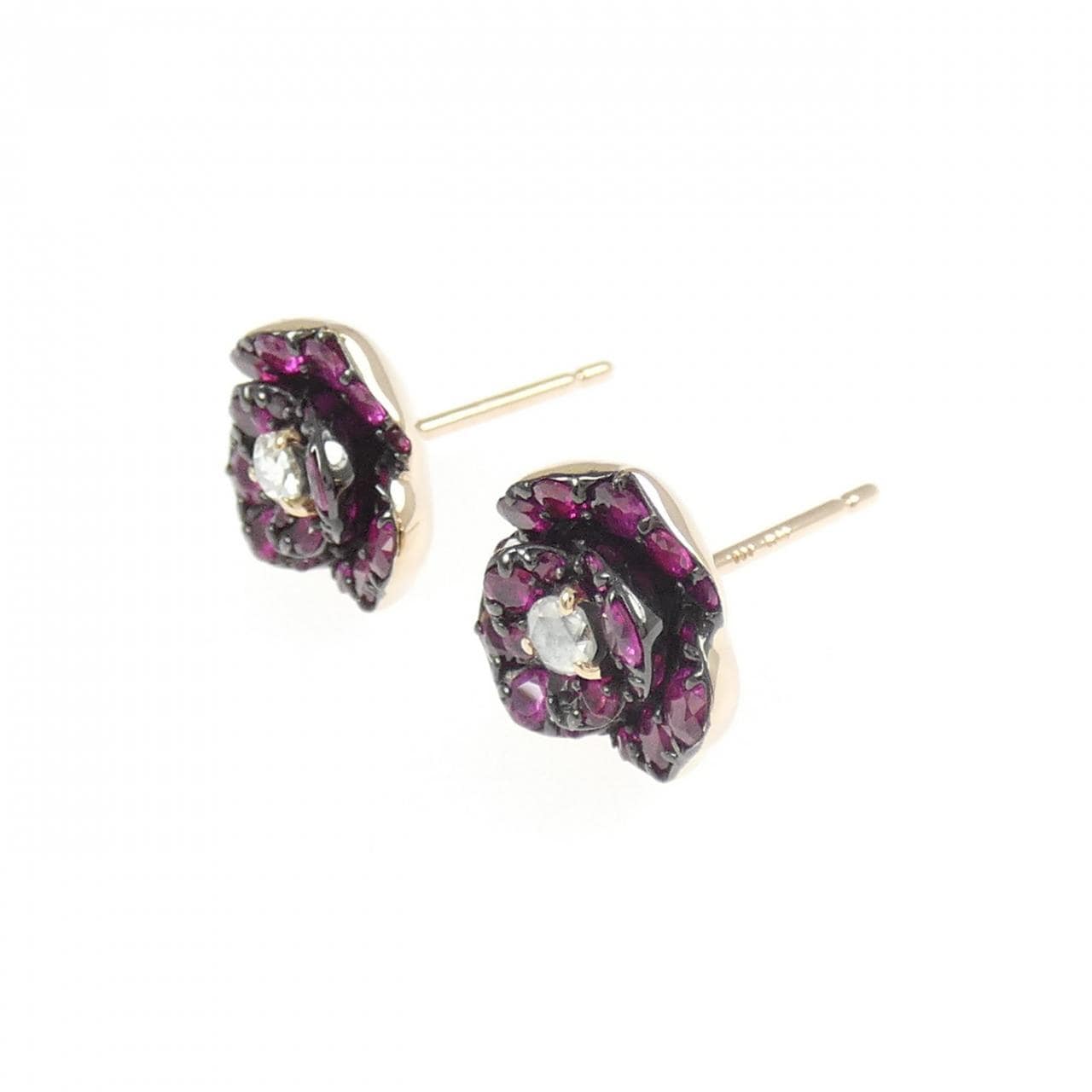 セイレーン　アズーロ ルビー ピアス 0.80CT