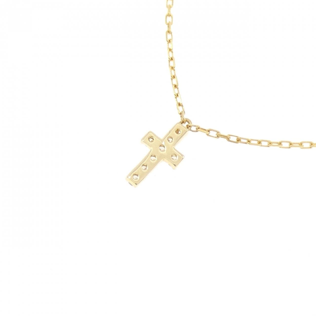 アーカー クロスパヴェ ネックレス 0.05CT