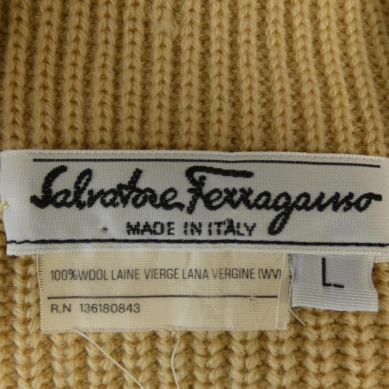 【ヴィンテージ】サルヴァトーレフェラガモ SALVATORE FERRAGAMO カーディガン