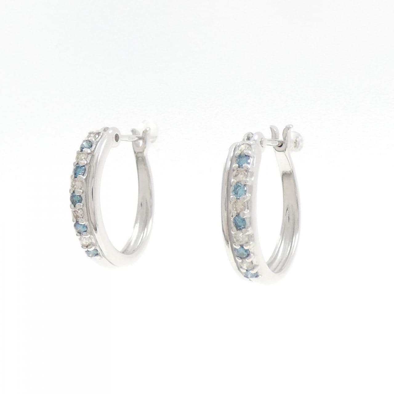 K18WG ダイヤモンド ピアス 0.2CT