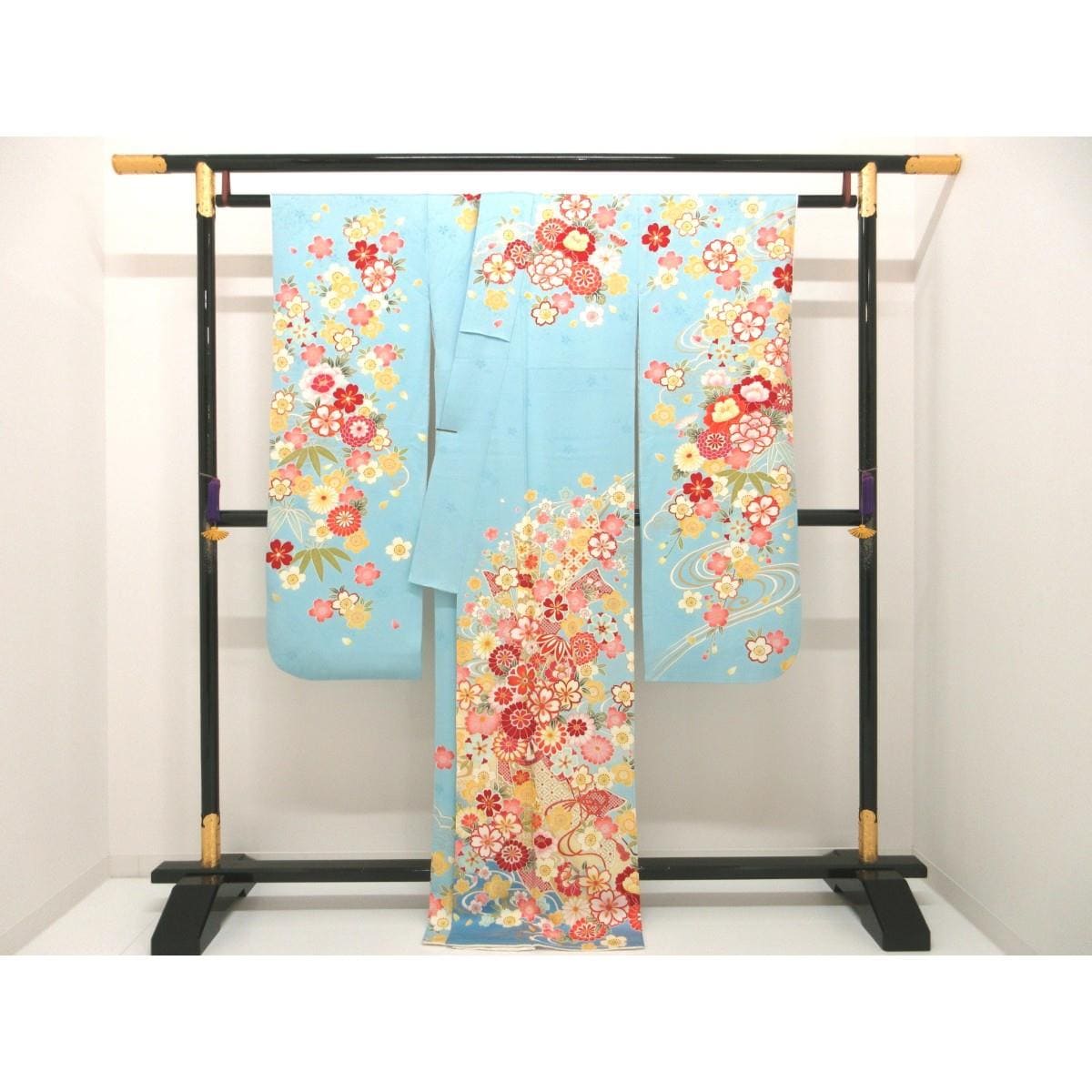 振袖　友禅金彩加工　ボカシ染