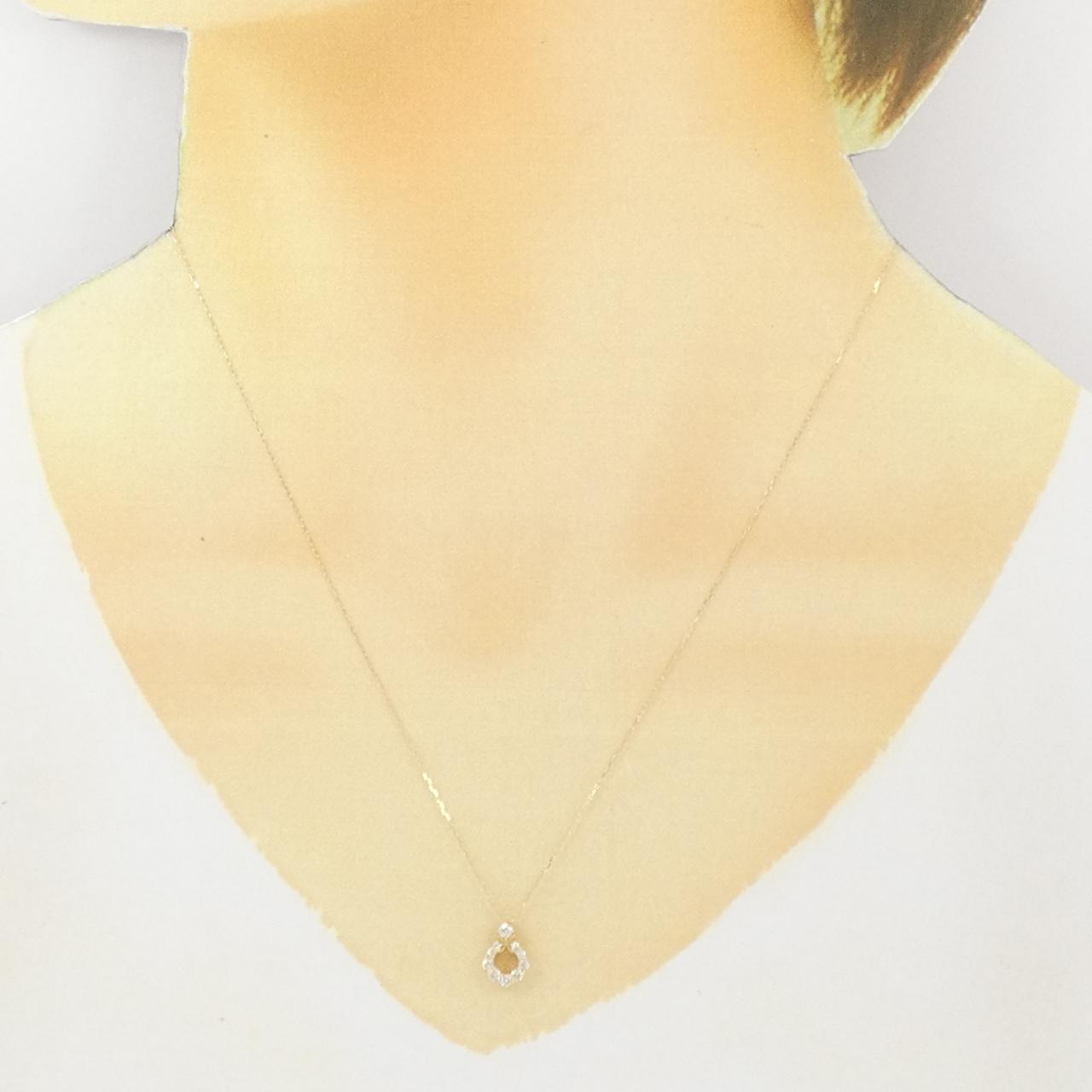【新品】K18YG ダイヤモンド ネックレス 0.20CT