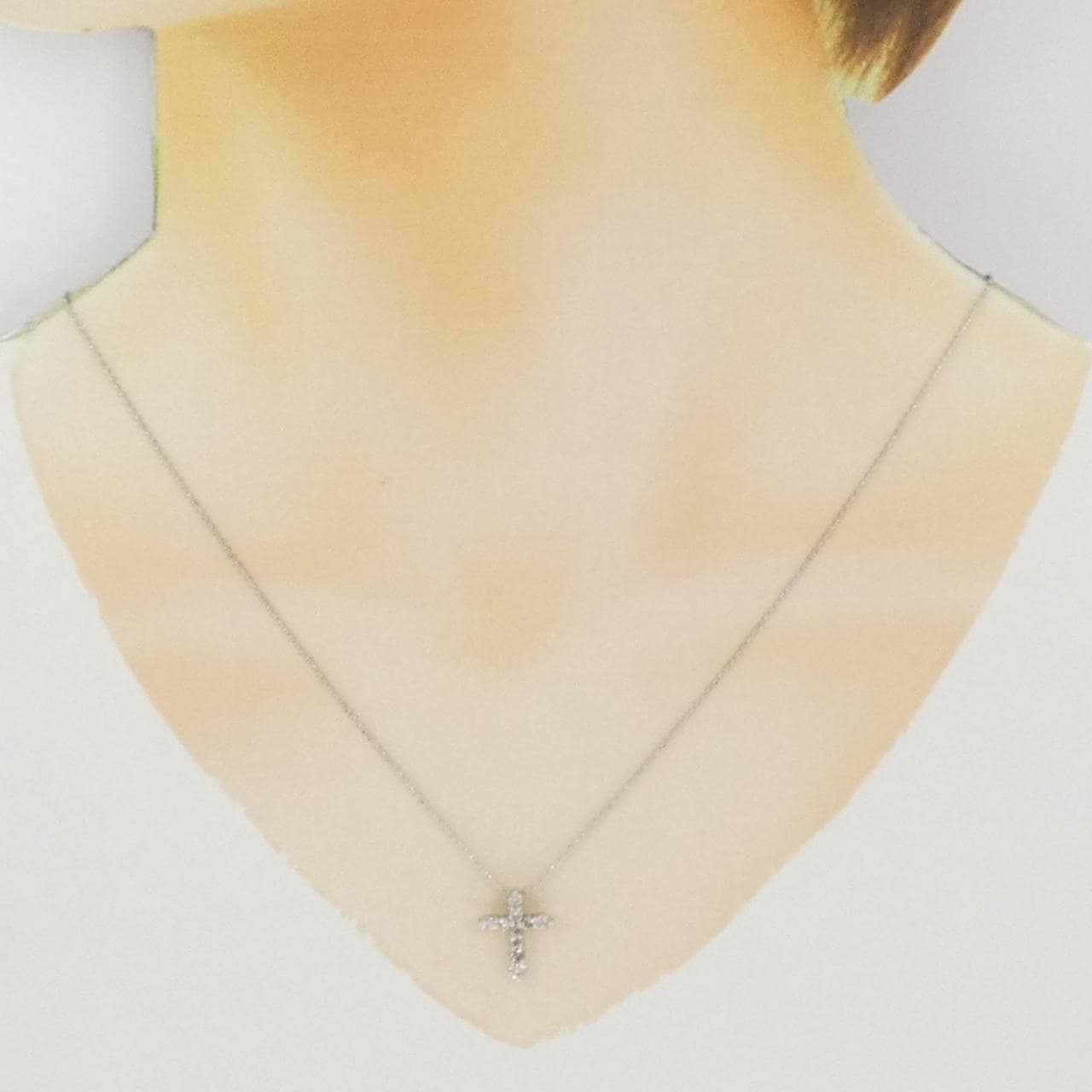 PT900/PT850 クロス ダイヤモンド ネックレス 0.50CT