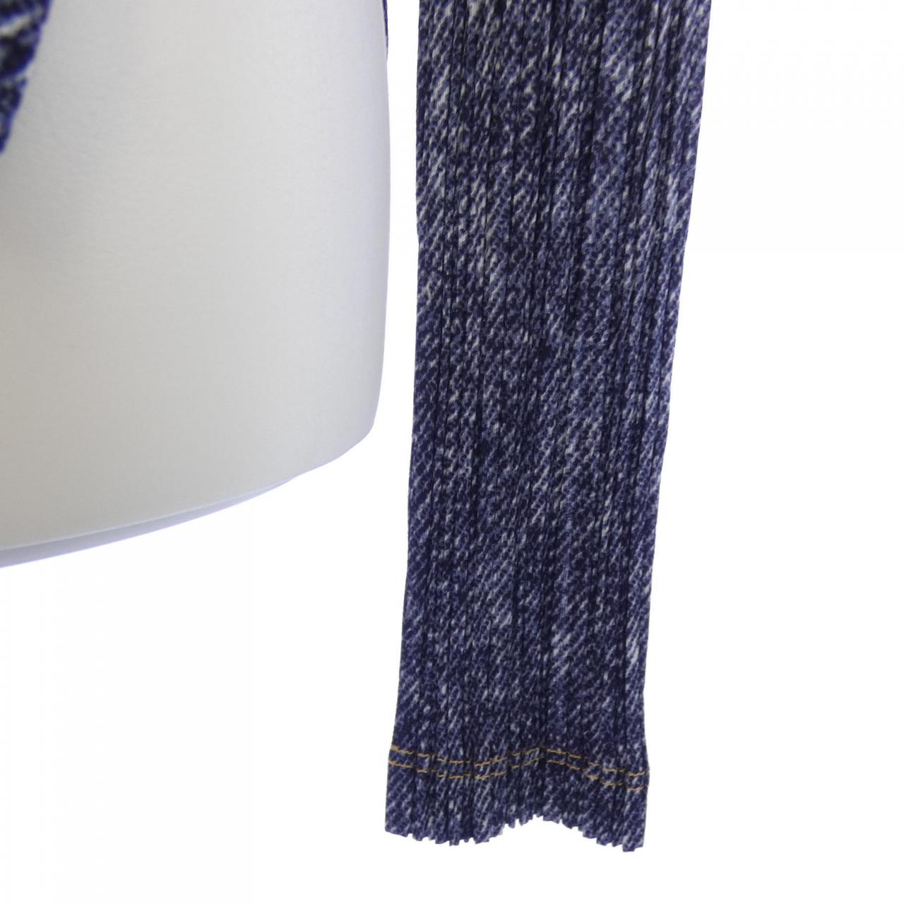 【ヴィンテージ】プリーツプリーズ PLEATS PLEASE 1999 デニム転写プリント PP92-JK073 トップス