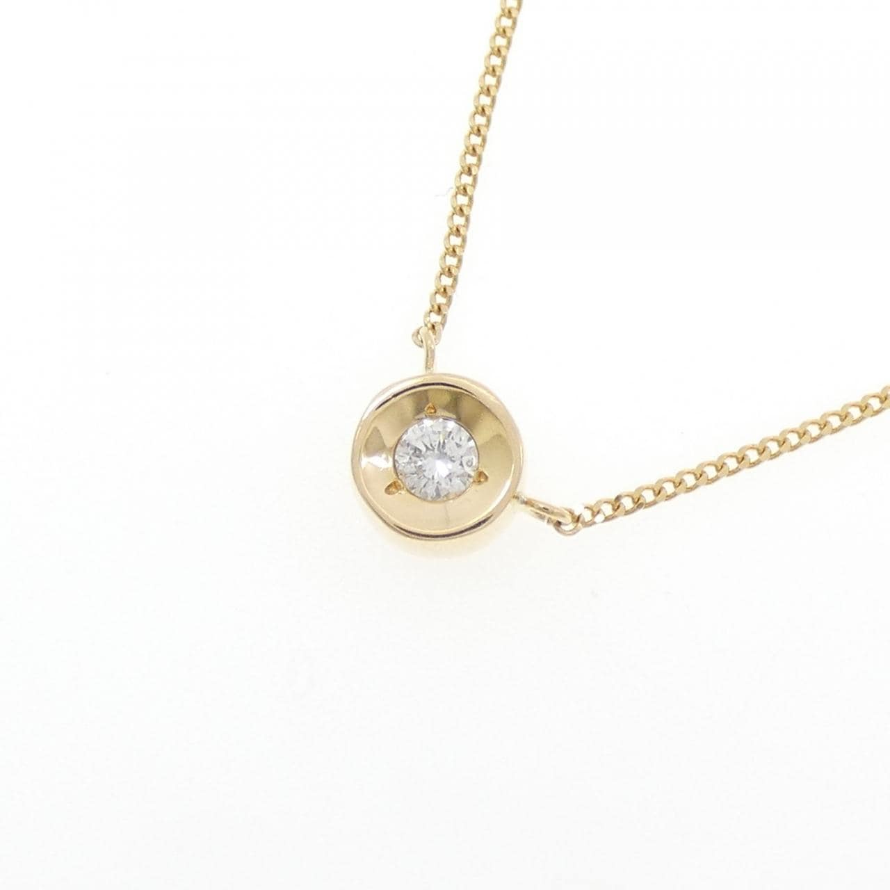 K18YG ダイヤモンド ネックレス 0.10CT
