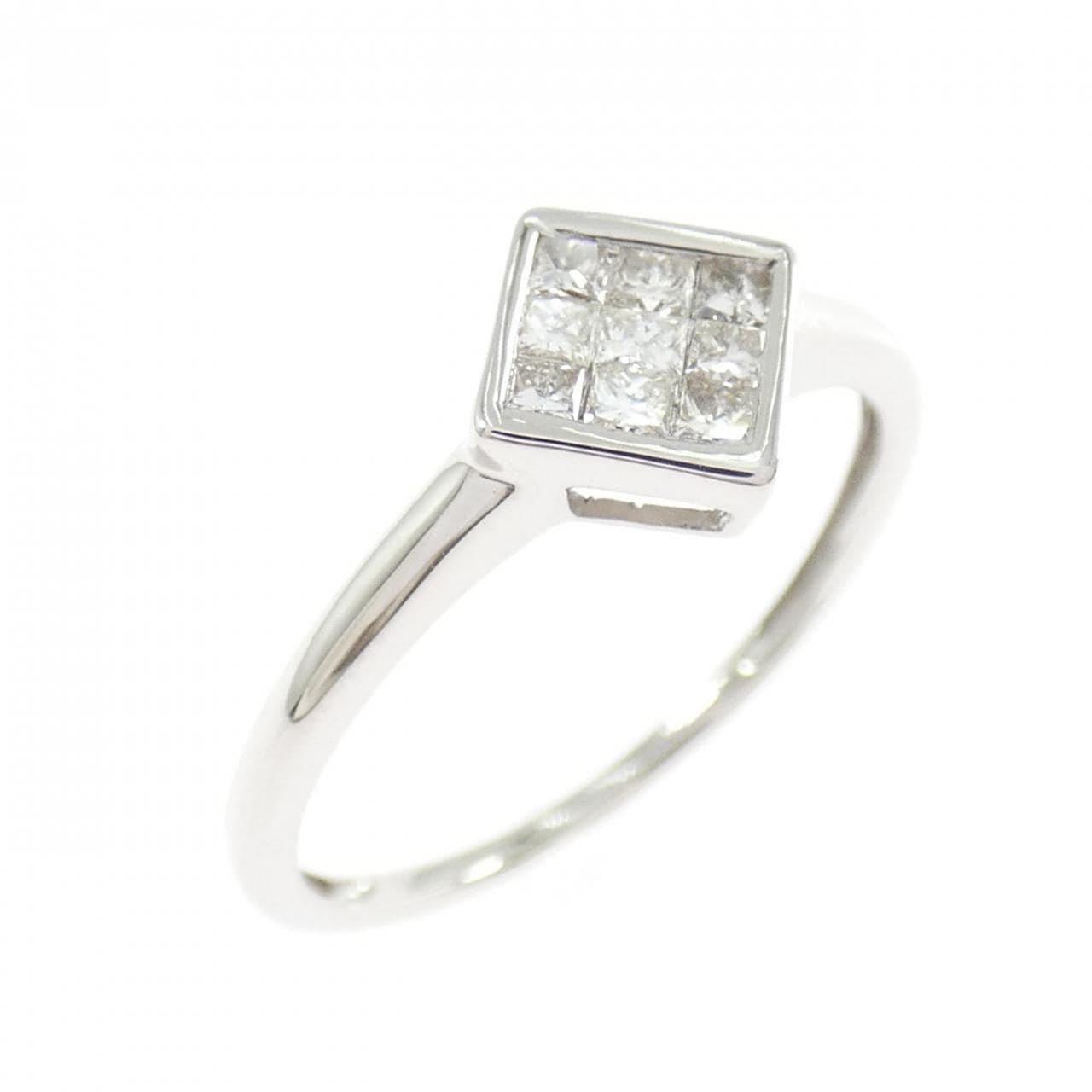 K18WG ダイヤモンド リング 0.20CT