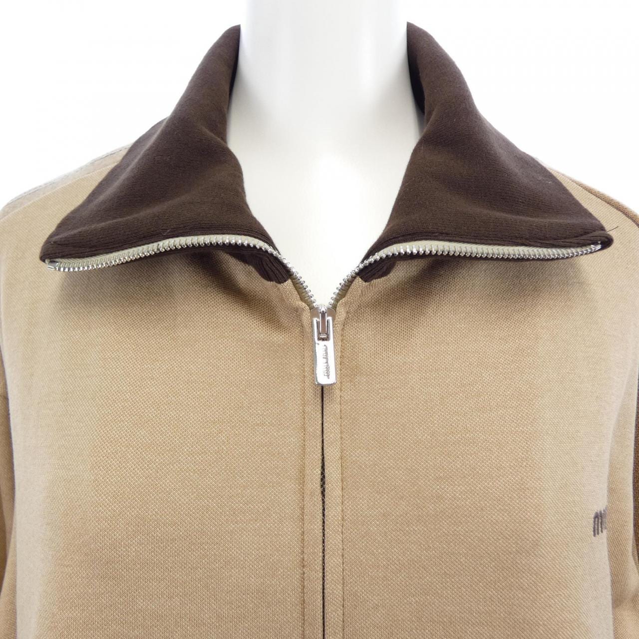 ミュウミュウ MIU MIU JERJEY ZIPPER SWEATSHIRT MJL980 SOOO 17I5 スウェット