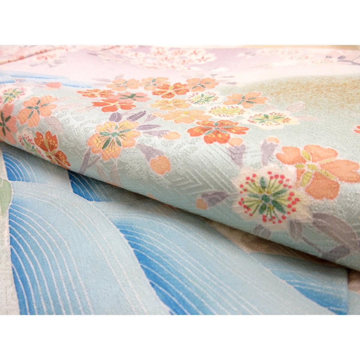 訪問着　友禅金彩加工