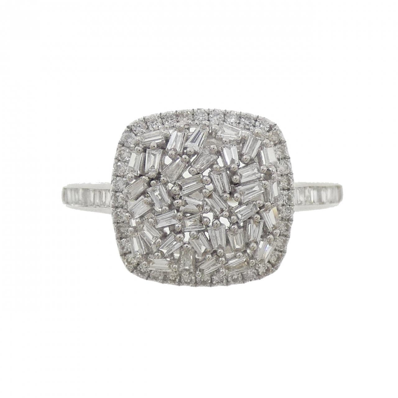 K18WG ダイヤモンド リング 0.45CT