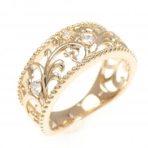 K18PG ダイヤモンド リング 0.10CT