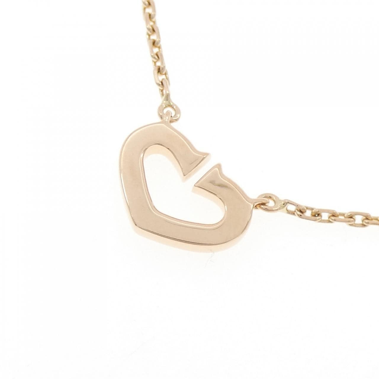 カルティエ Cハート ネックレス