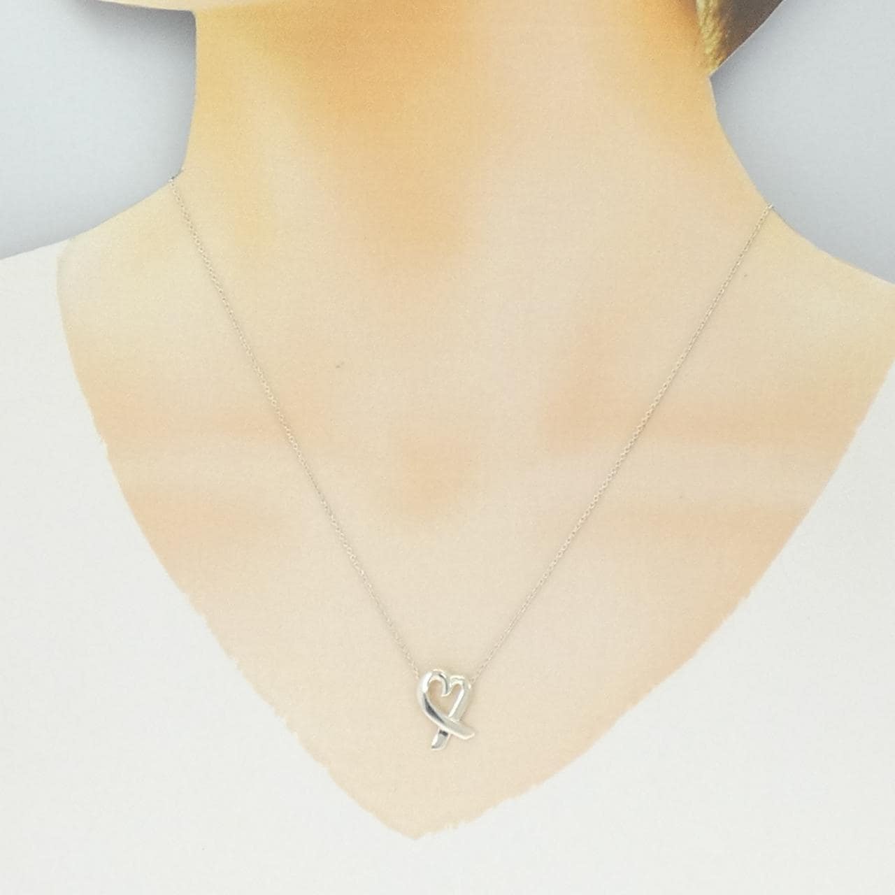 ティファニー ラビングハート スモール ネックレス