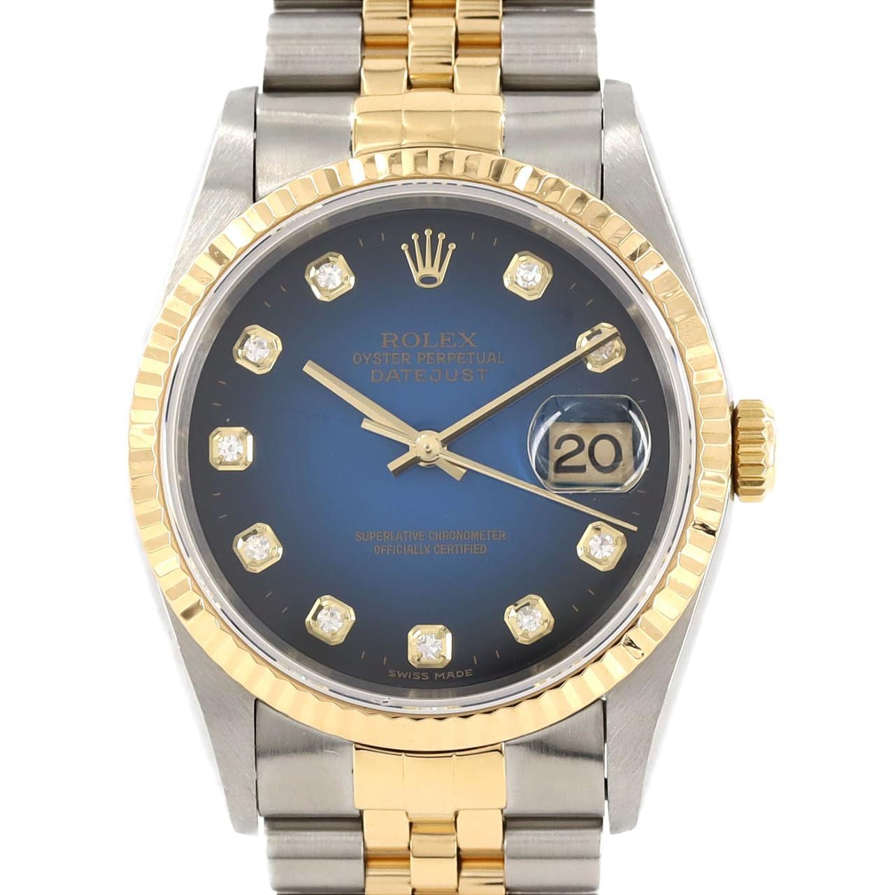 ROLEX Datejust 16233G SSxYG Automatic T number