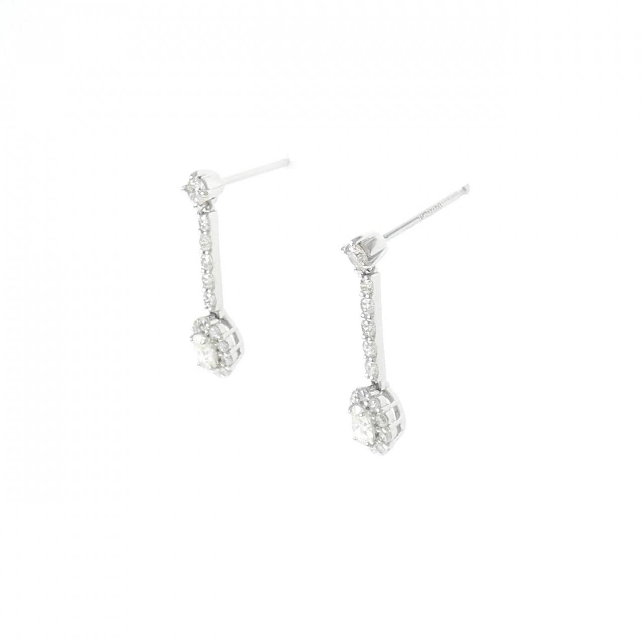 [BRAND NEW] PT900 Diamond earrings 0.60CT