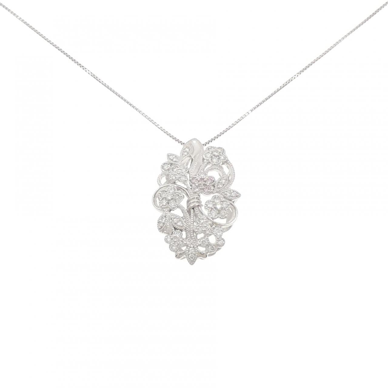 PT900/PT850 ダイヤモンド ネックレス 0.65CT