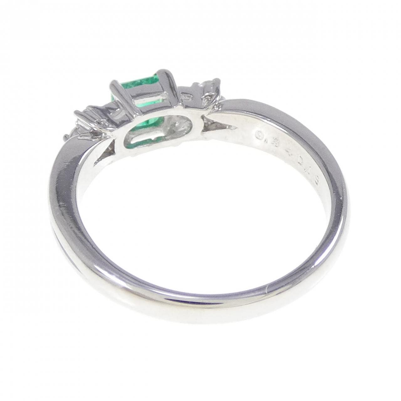 PT900 エメラルド リング 0.34CT