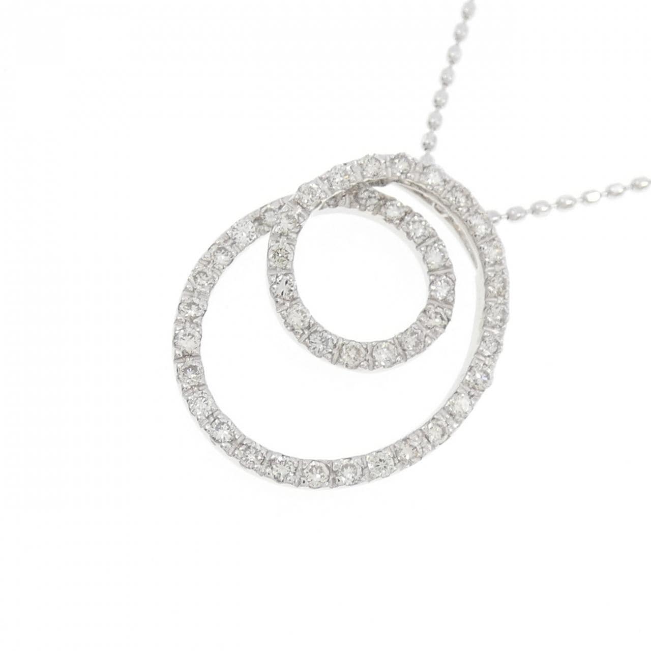 K18WG ダイヤモンド ネックレス 0.28CT