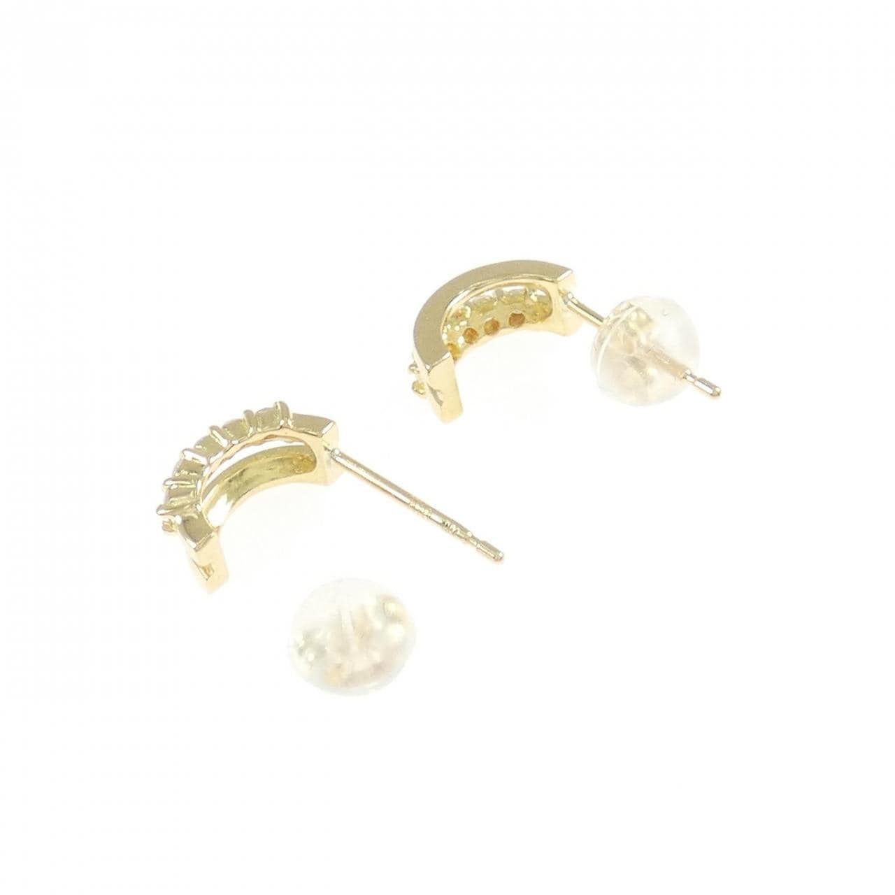 K18YG ダイヤモンド ピアス 0.14CT