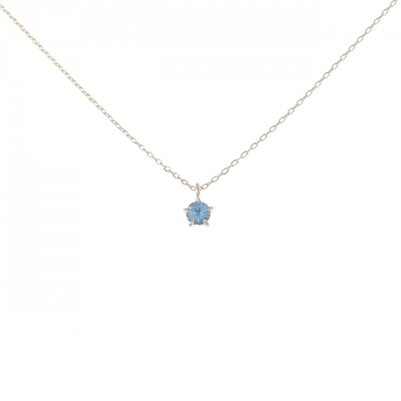 K10YG スター ブルートパーズ ネックレス