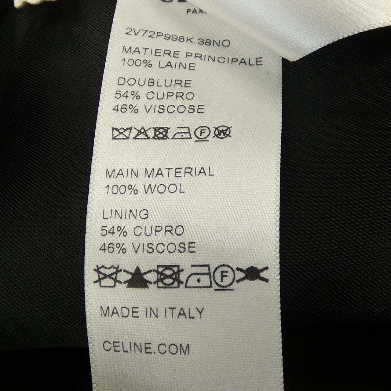 セリーヌ CELINE 2V72P998K ノーカラージャケット