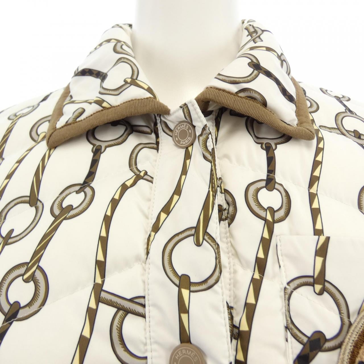 エルメス HERMES FIGURE ARTISTIQUE CORDE 3H0171D2 ダウンジャケット