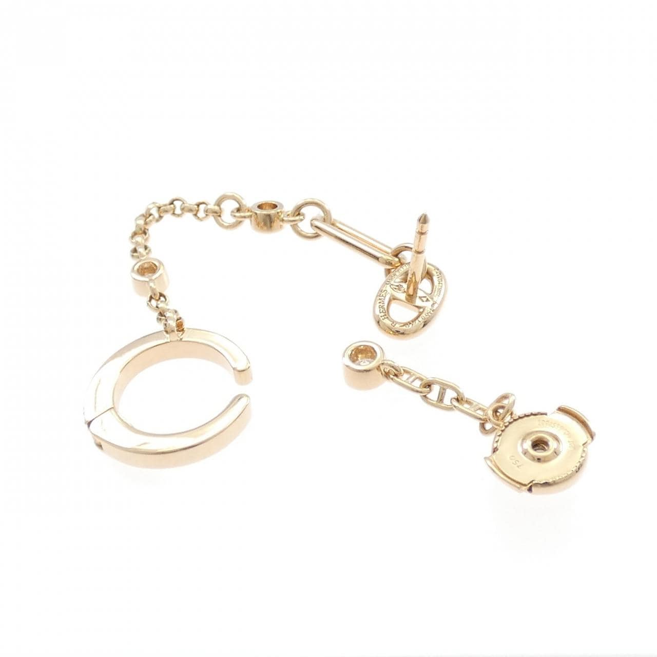 エルメス ダイヤモンド ピアス 0.1CT 片耳