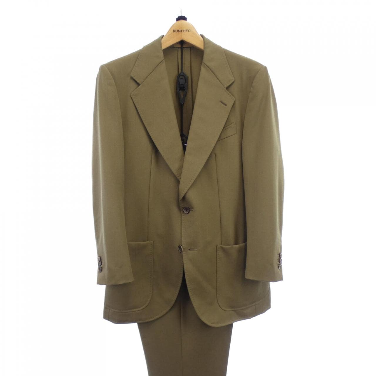 カルーゾ　CARUSO スーツ　46 SALE】CARUSO（カルーゾ）NORMAノルマ ウールツイルピン