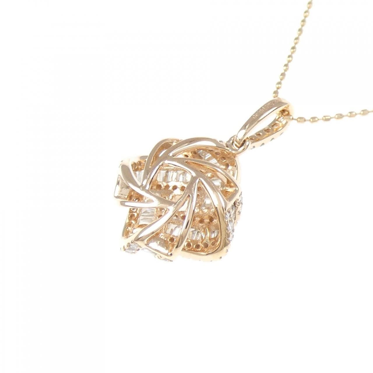 K18PG ダイヤモンド ネックレス 0.40CT