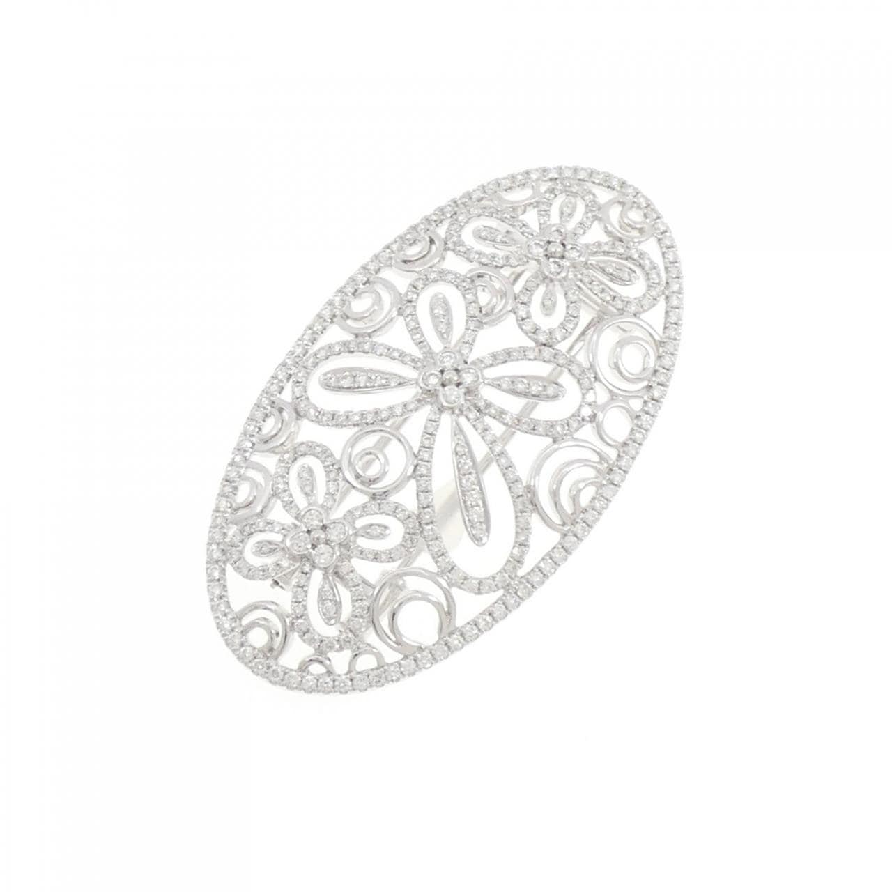 クイーン ダイヤモンド ブローチ 1.83CT