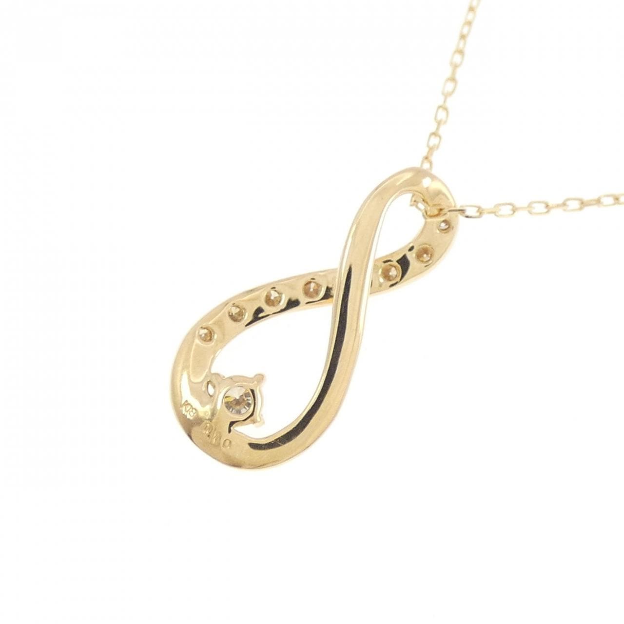 K18YG ダイヤモンド ネックレス 0.10CT