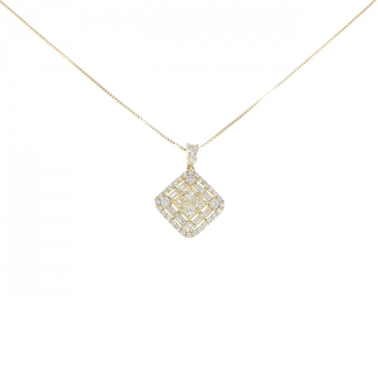 【新品】K18YG ダイヤモンド ネックレス 0.80CT