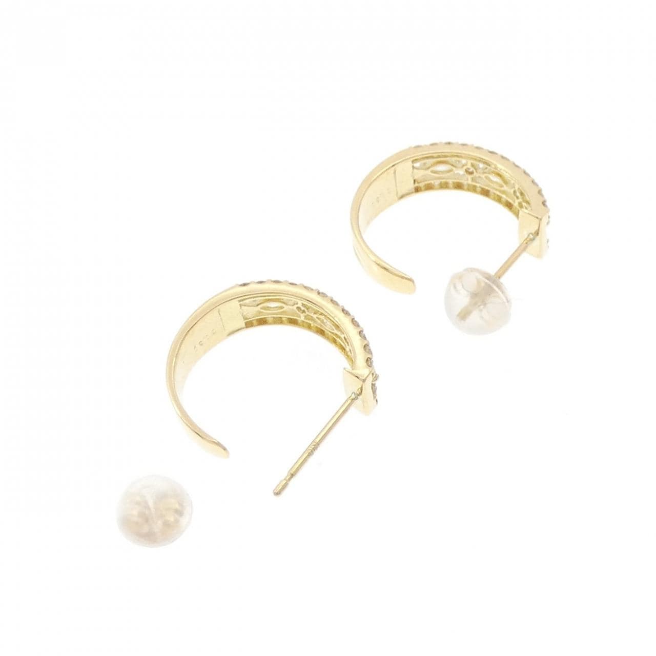 【新品】K18YG ダイヤモンド ピアス 0.60CT