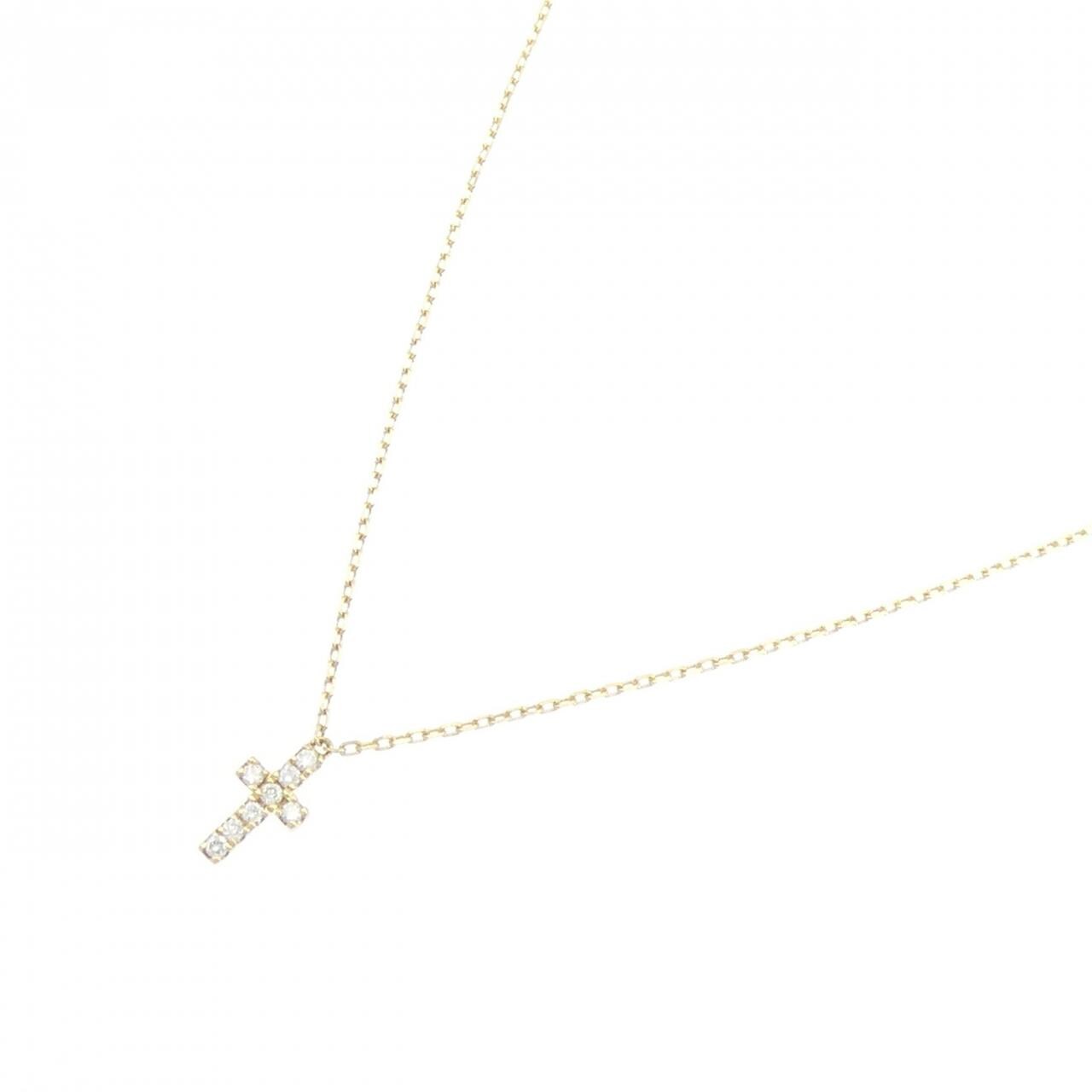 アーカー クロスパヴェ ネックレス 0.05CT