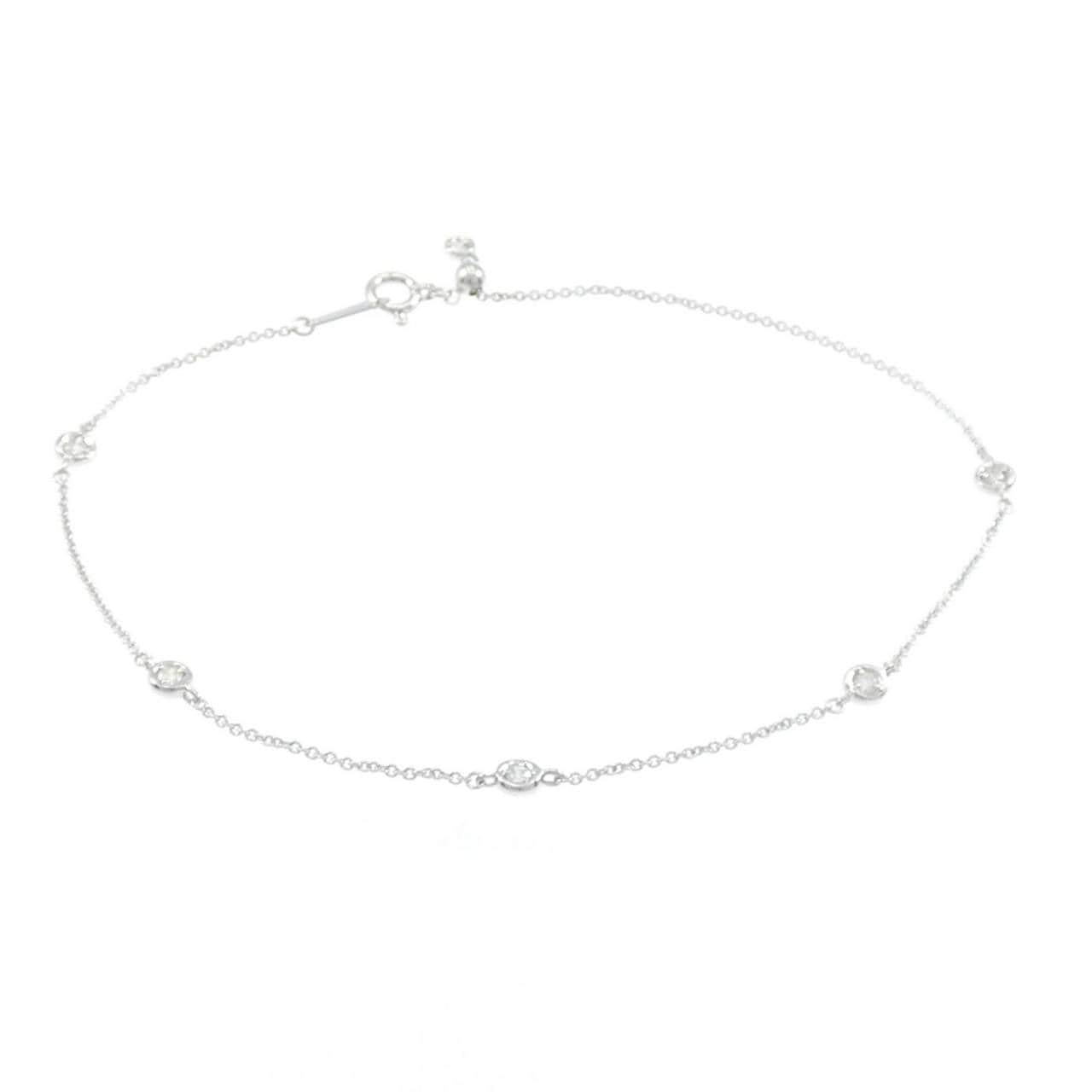 K18WG ダイヤモンド ブレスレット 0.16CT