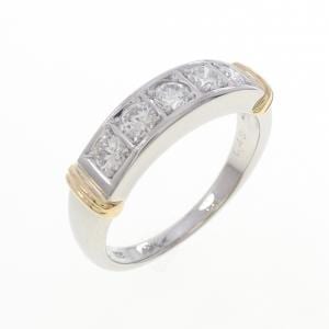 PT900/K18YG ダイヤモンド リング 0.48CT