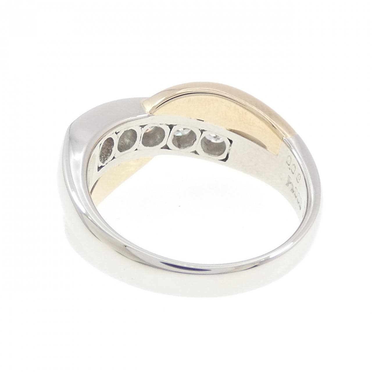 PT900/K18YG ダイヤモンド リング 0.65CT