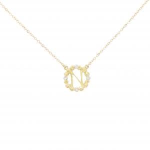 アーカー イニシャルN ダイヤモンド ネックレス 0.03CT