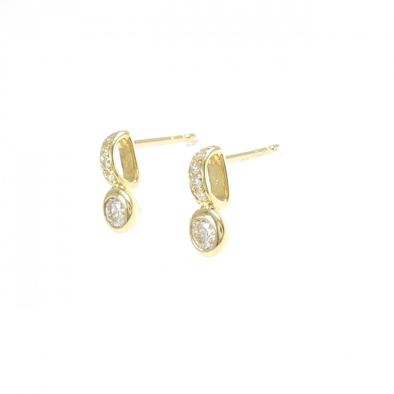 K18YG ダイヤモンド ピアス 0.33CT
