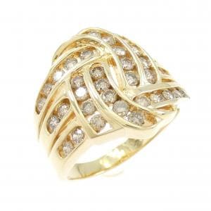 K18YG ダイヤモンド リング 1.20CT