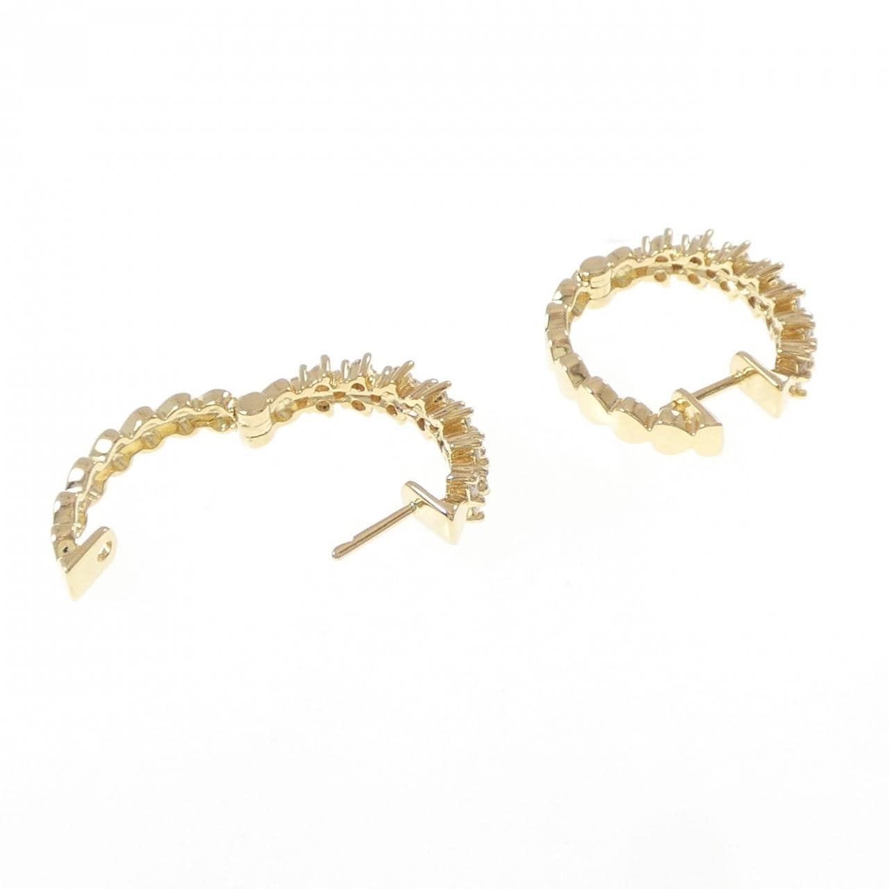 750YG ダイヤモンド ピアス 0.64CT