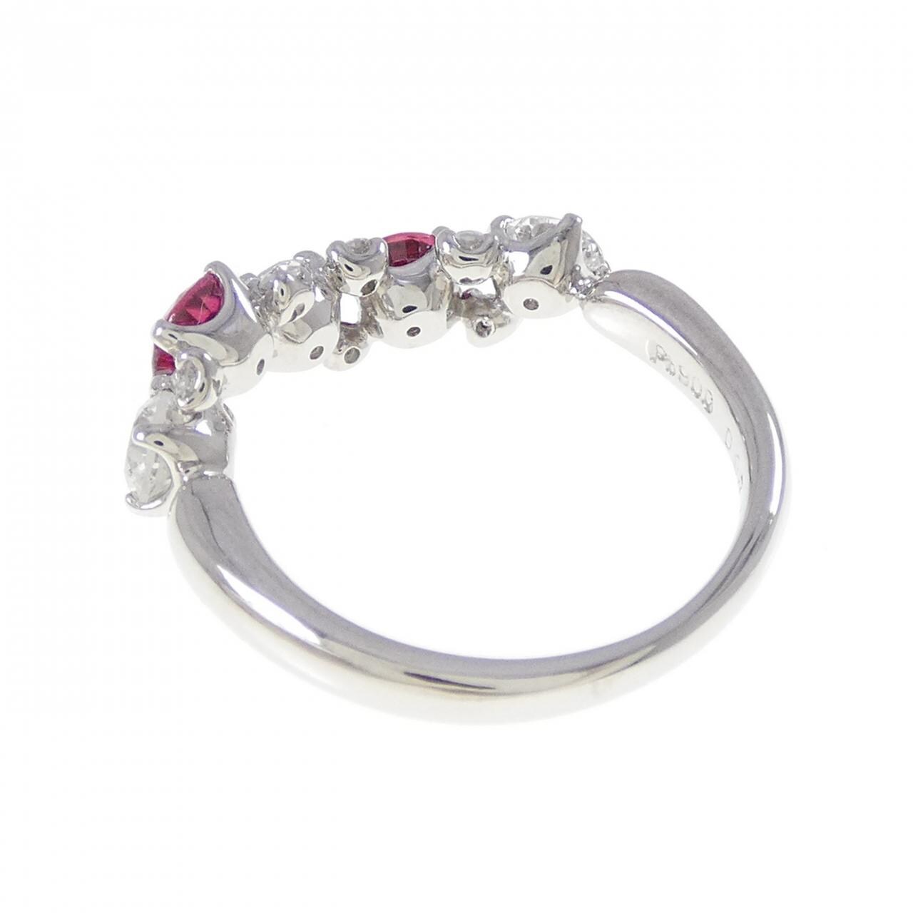 PT900 Ruby Ring 0.60CT